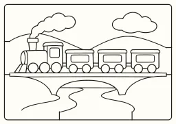 Tren boyama sayfası