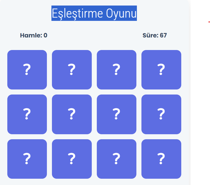 Eşleştirme Oyunu