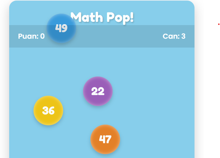 Math Pop! Çarpma Oyunu